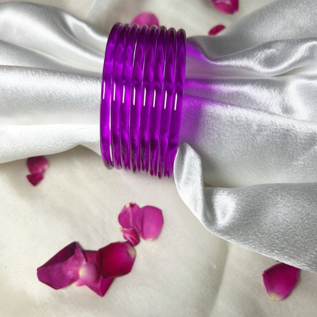 Multi viral Jelly 18 Bangles  With 4 ghunghru Kare