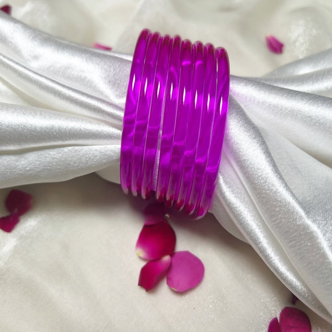 Multi viral Jelly 18 Bangles  With 4 ghunghru Kare