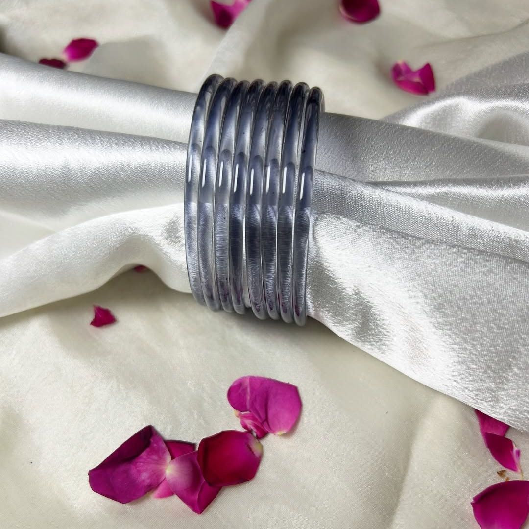 Multi viral Jelly 18 Bangles  With 4 ghunghru Kare