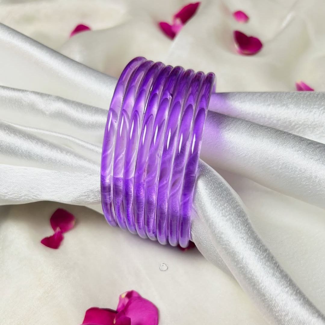 Multi viral Jelly 18 Bangles  With 4 ghunghru Kare