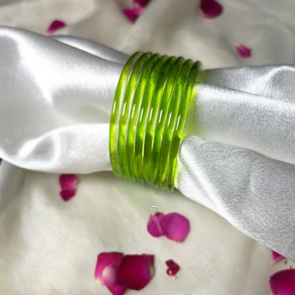 Multi viral Jelly 18 Bangles  With 4 ghunghru Kare